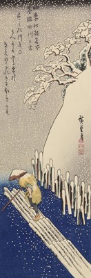 Lot 217 - Hiroshige and others, a collection of five Japanese woodblock prints