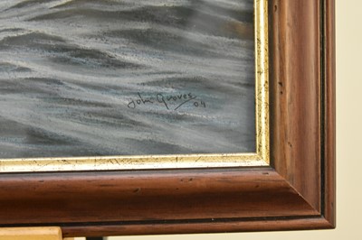 Lot 287 - John Michael Groves (1937-2019) Sea Battle between USS Constitution and HMS Guerriere