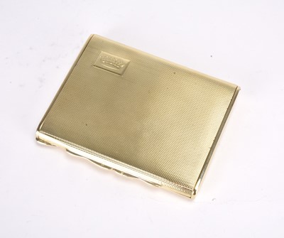 Lot 96 - A gilt engine turned cigarette case