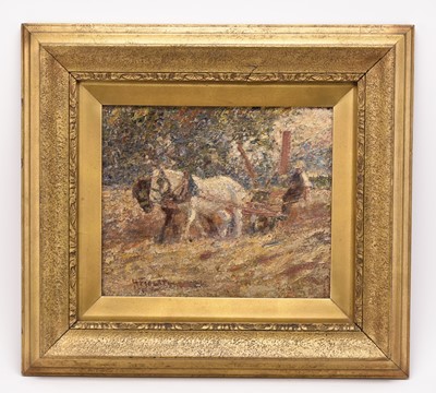 Lot 17 - Harry Fidler (1856-1935) Ploughing
