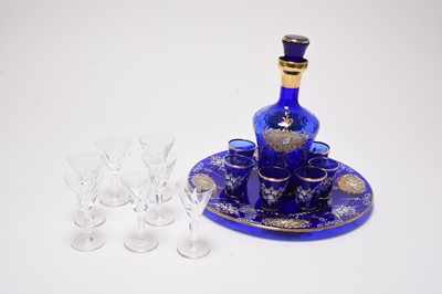 Lot 262 - Waterford Crystal and Stuart drinking glasses with Murano liqueur set