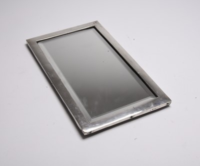 Lot 254 - A silver mounted rectangular mirror