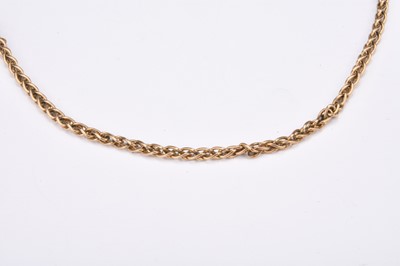 Lot 179 - A 9ct gold chain necklace