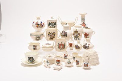 Lot 326 - A large collection of W.H Goss crested ware
