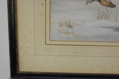 Lot 307 - Reuben Ward Binks (1880-1950) Two Paintings with Snipe and Mallards