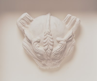 Lot 17 - Eduardo Paolozzi CBE RA (Scottish 1924-2005) Dragon Head, Plaster Sculpture