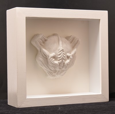 Lot 17 - Eduardo Paolozzi CBE RA (Scottish 1924-2005) Dragon Head, Plaster Sculpture