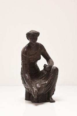 Lot 123 - Peter Watts (1916-2002) Kneeling Lady in Bronze