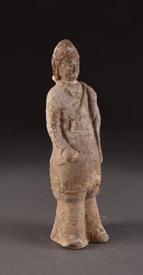 Lot 4 - A Chinese terracotta funerary figure, Northern Wei/Tang Dynasty
