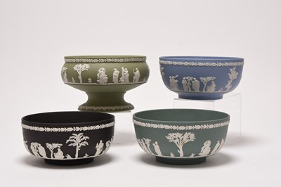 Lot 116 - Four Wedgwood jasperware bowls, 20th century
