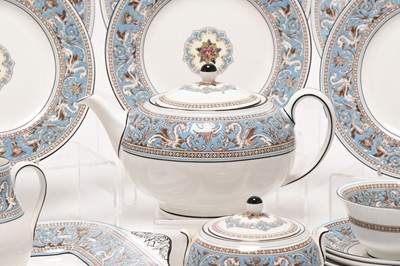 Lot 187 - Wedgwood Blue Florentine tea service, 20th century
