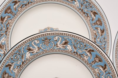 Lot 187 - Wedgwood Blue Florentine tea service, 20th century