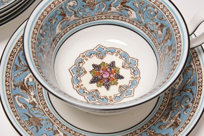 Lot 187 - Wedgwood Blue Florentine tea service, 20th century