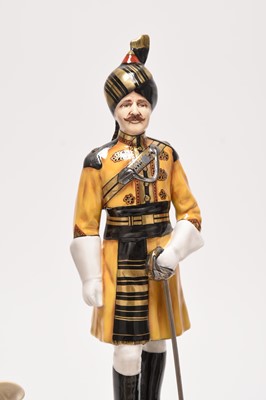 Lot 199 - Two Michael Sutty military portrait figures together with ladies and a Wedgwood paperweight