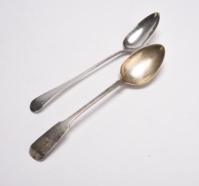 Lot 84 - Two silver basting spoons
