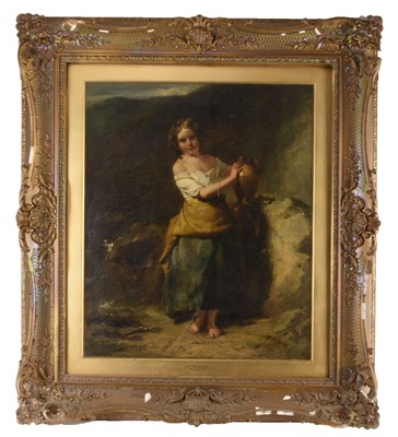 Lot 1 - Paul Falconer Poole (1807-1879) At the Spring