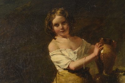 Lot 1 - Paul Falconer Poole (1807-1879) At the Spring