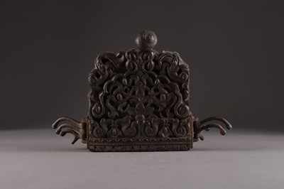 Lot 24 - A carved wood architectural fragment, India