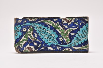 Lot 148 - A Damascus pottery tile, late 16th century
