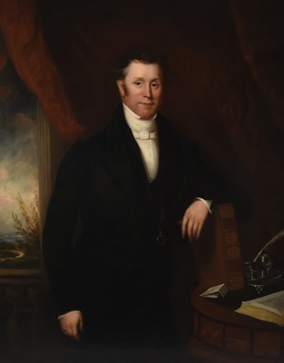 Lot 4 - British School (19th Century) Large Three Quarter Length Portrait of William Townend