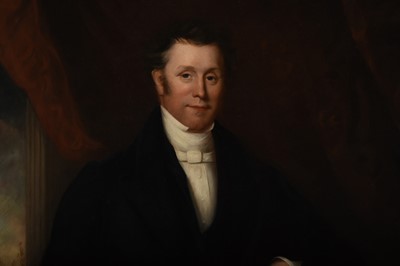 Lot 4 - British School (19th Century) Large Three Quarter Length Portrait of William Townend