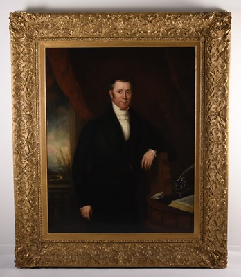 Lot 4 - British School (19th Century) Large Three Quarter Length Portrait of William Townend