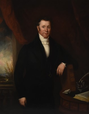 Lot 4 - British School (19th Century) Large Three Quarter Length Portrait of William Townend