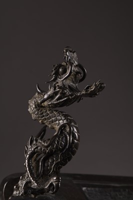 Lot 205 - A Japanese bronze planter in the form of a dragon ship, Meiji era