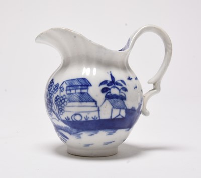 Lot 38 - A very rare Caughley 'Ark' milk jug, circa 1790