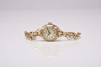 Lot 443 - Rotary: A lady's 9ct gold bracelet watch