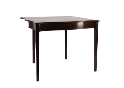Lot 91 - A Regency mahogany fold-over tea table