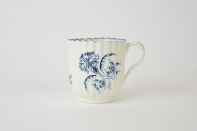Lot 54 - A rare Caughley 'Gillyflower 1' coffee cup, circa 1775-80
