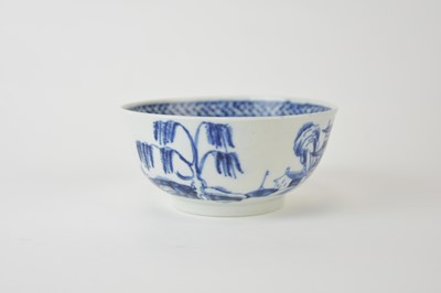 Lot 100 - Machin 'Hangman' blue and white porcelain bowl, early 19th century