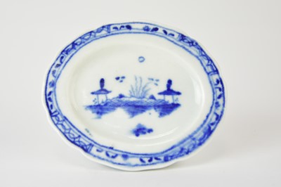 Lot 72 - A Caughley toy 'Island' dinner platter, circa 1785-88
