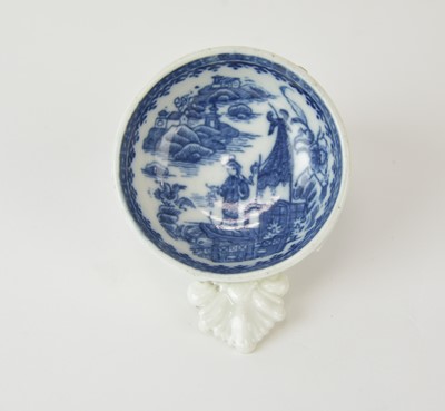 Lot 63 - A Caughley 'Fisherman' wine taster or caddy spoon, circa 1785