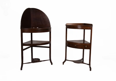Lot 88 - A George III mahogany wash stand together with a similar later example