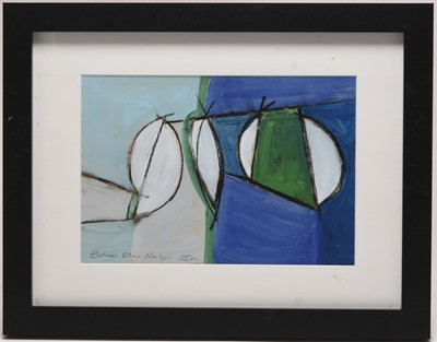 Lot 34 - Cornish School (20th Century) Between Blues - Newlyn III