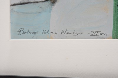 Lot 34 - Cornish School (20th Century) Between Blues - Newlyn III