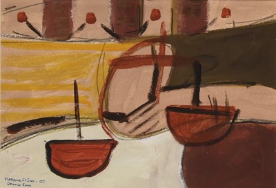 Lot 18 - Cornish School (20th Century) Harbour St Ives III