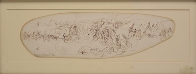 Lot 172 - Feliks Topolski (British 1907-1989) Two Battle Scenes