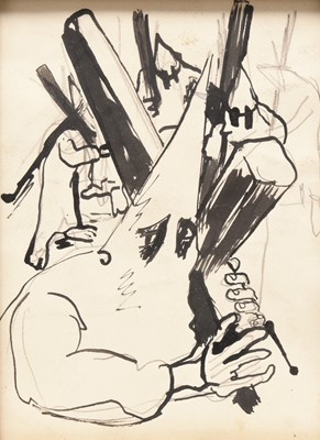 Lot 118 - Auguste Jean Gaudin (French 1914-1992) Easter Penitence