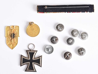 Lot 279 - German Third Reich 1939 Iron Cross, 2nd Class, with WW1/WW2 Medal Ribbon