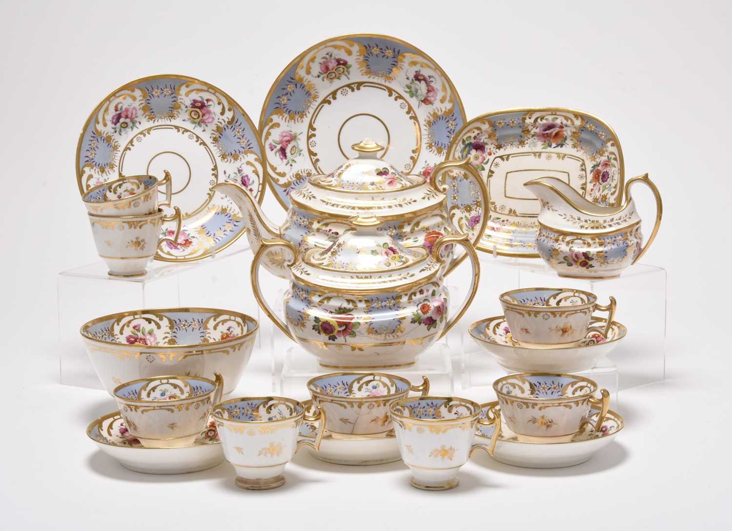 Lot 101 - A Ridgway tea and coffee service, circa 1830