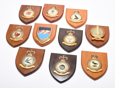 Lot 224 - Twenty assorted RAF Squadron plaques