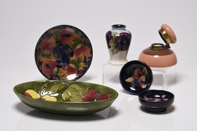 Lot 167 - A small group of Moorcroft and Macintyre pottery