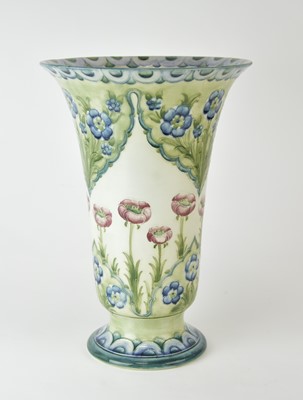Lot 153 - A large William Moorcroft for Macintyre & Co trumpet vase, circa 1908-09