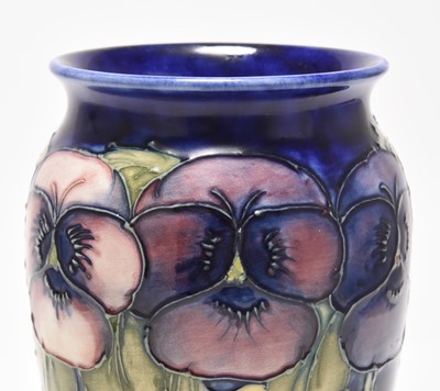 Lot 170 - Walter Moorcroft 'Pansy' vase