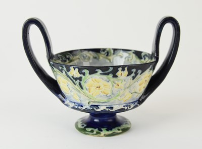 Lot 154 - William Moorcroft for James Macintyre, a 'Florian' twin-handled bowl, circa 1907-10