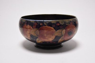 Lot 172 - William Moorcroft 'Pomegranate' open fruit bowl, circa 1920s/30s