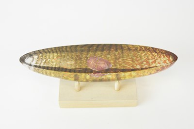 Lot 271 - Bertil Vallien for Kosta Boda - a limited edition glass 'Boat' sculpture